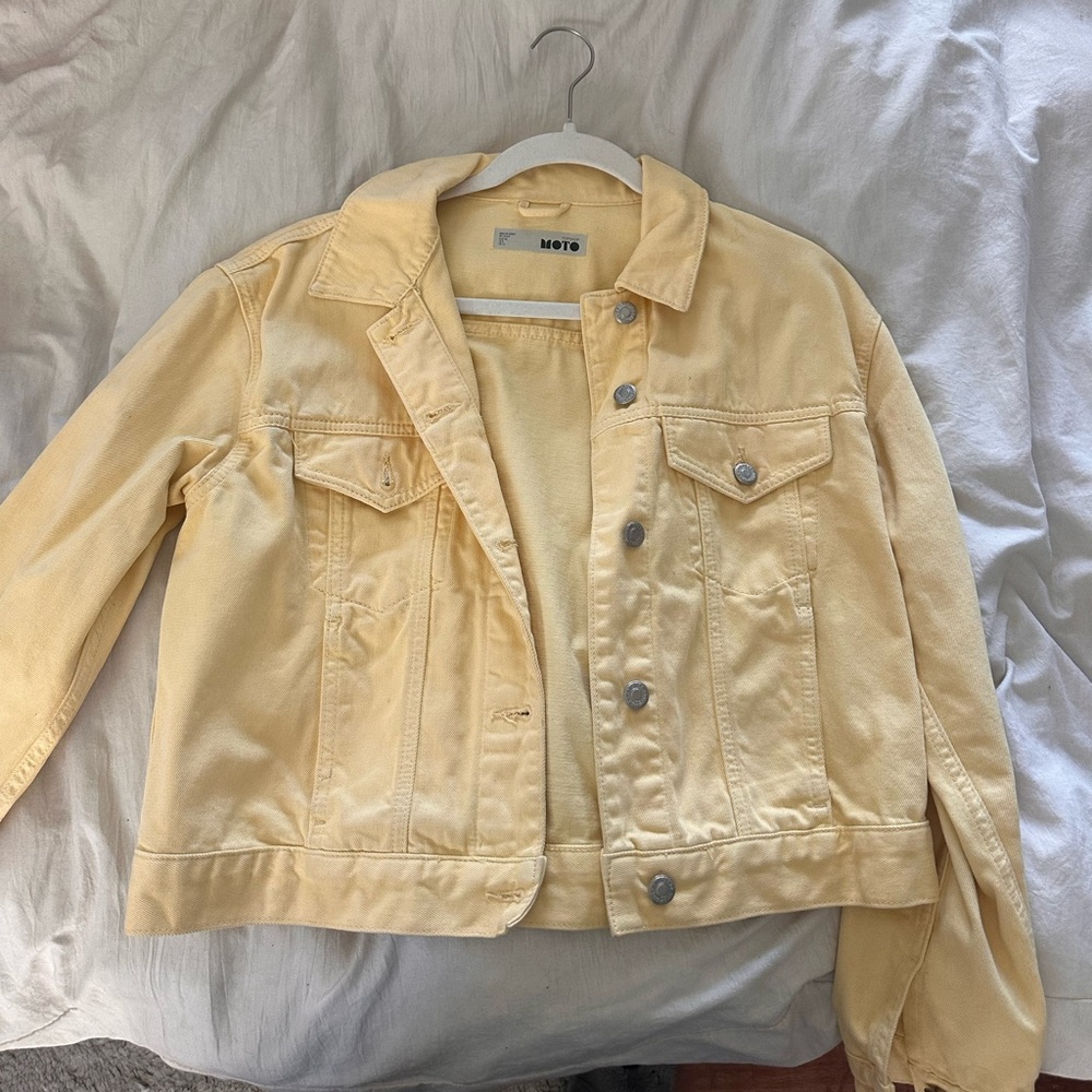 Topshop yellow Denim Jacket